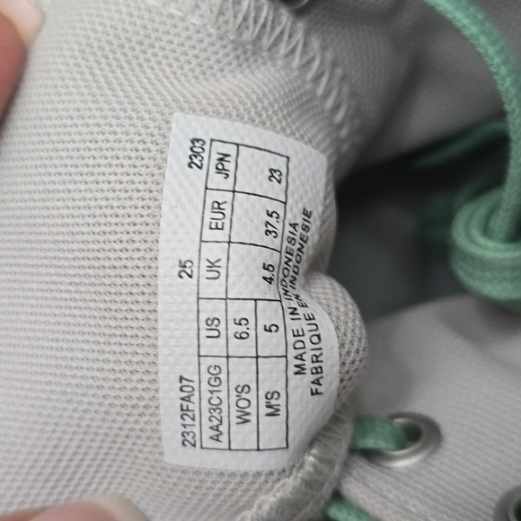 PF FLYERS Women's 6.5 Gray and Green High-Top Sneakers like NEW - Picture 6 of 6